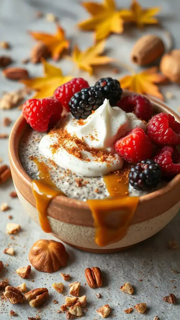 fall inspired keto dessert pudding