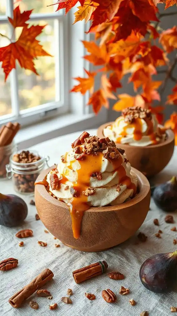 fall inspired pumpkin parfait dessert