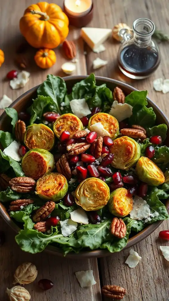 fall inspired roasted brussels sprouts salad fall inspired roasted brussels sprouts salad