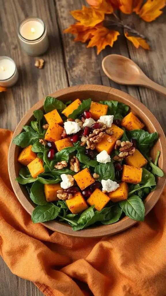 fall inspired roasted salad