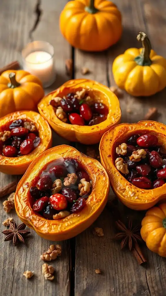 festive acorn squash dish