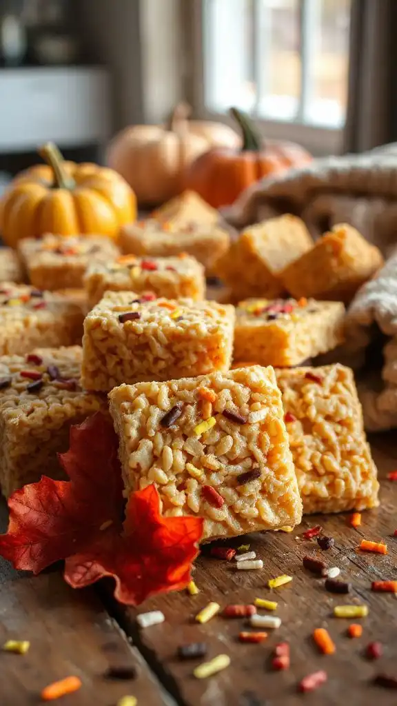 festive autumn crispy treats festive autumn crispy treats