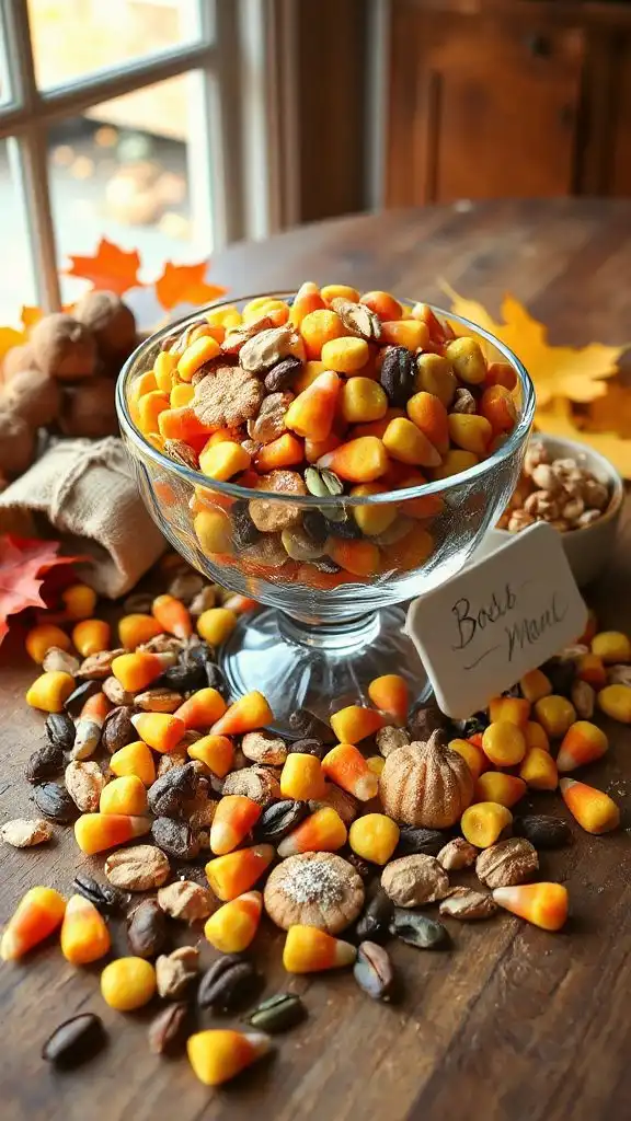 festive autumn snack mix