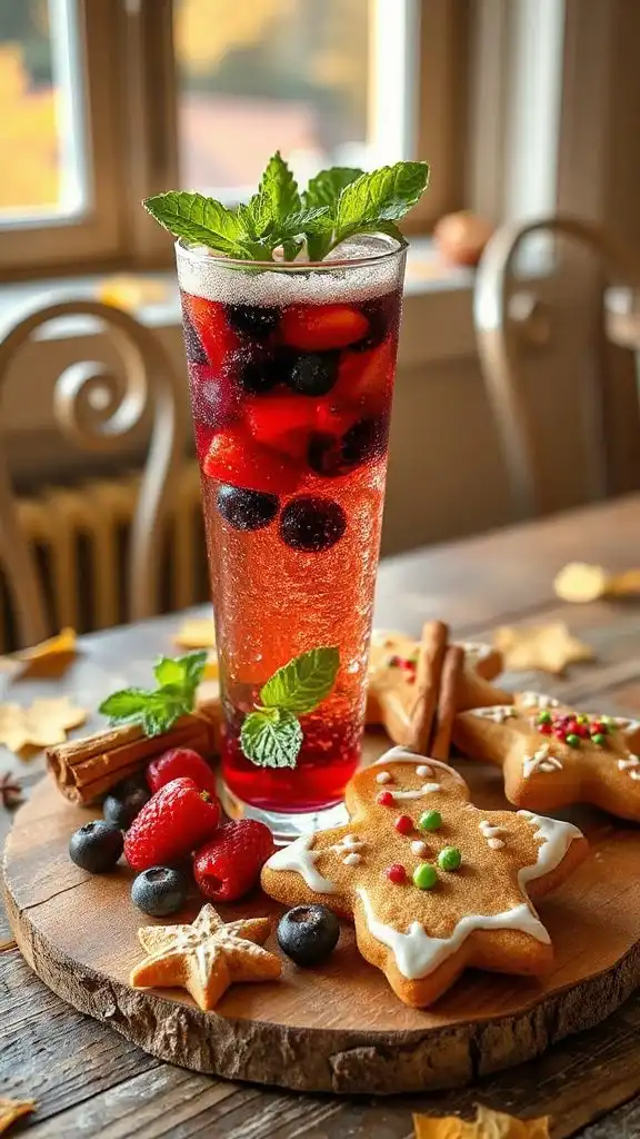 festive berry lemonade pairing