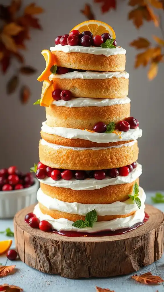 festive cranberry orange cake