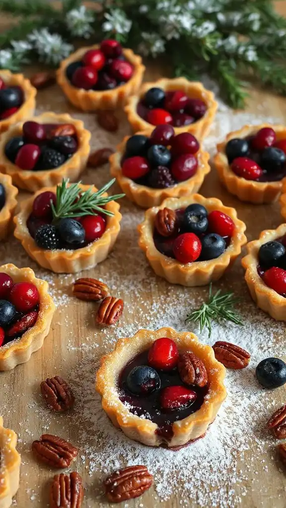 festive cranberry pecan dessert tart