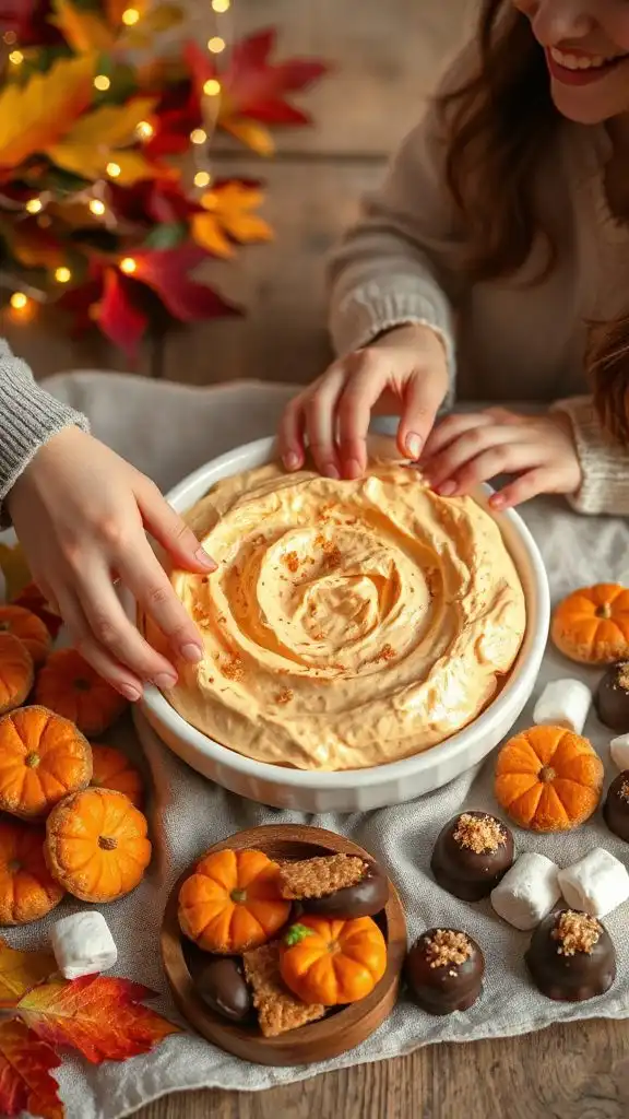 festive creamy pumpkin dip