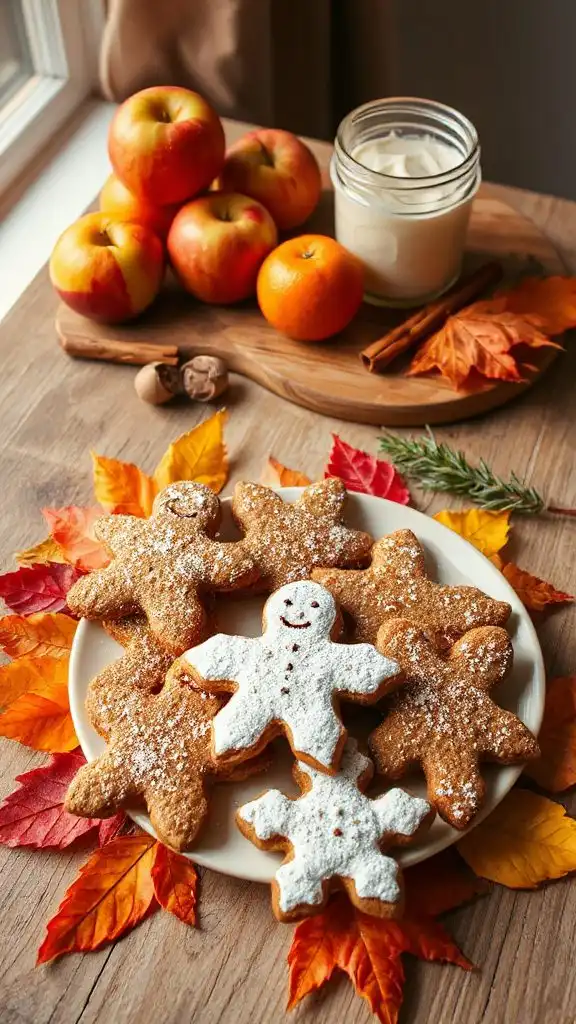 festive dairy free gingerbread cookies