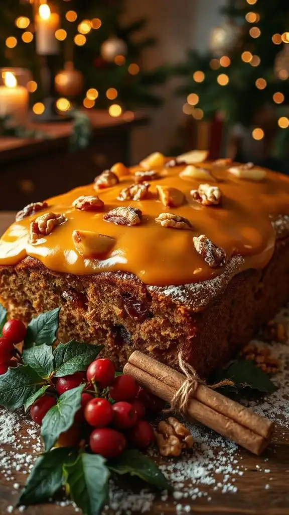 festive fruitcake holiday loaf