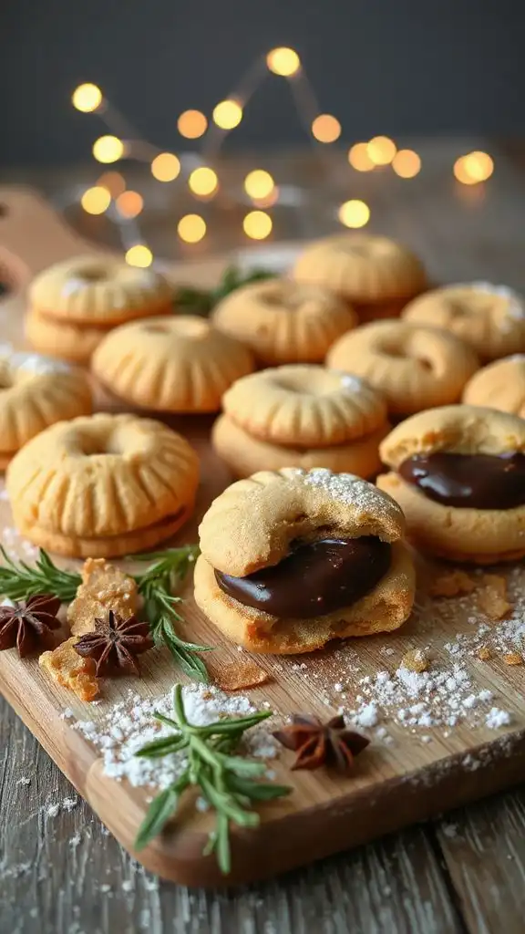 festive ginger sandwich cookies