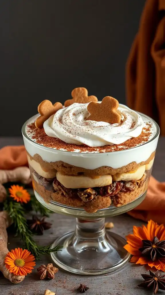 festive gingerbread tiramisu delight
