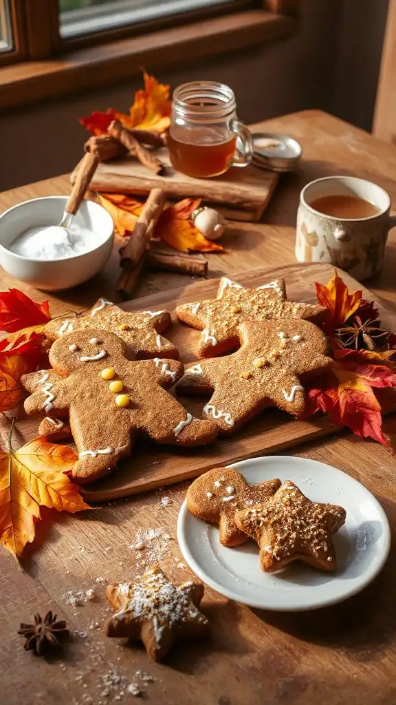 festive holiday gingerbread cookies
