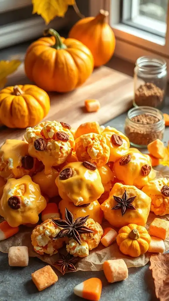 festive pumpkin marshmallow treats festive pumpkin marshmallow treats