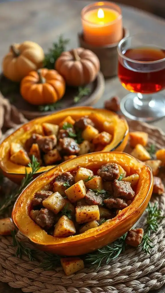 festive sausage apple stuffing