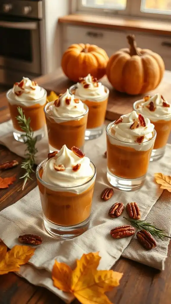 festive sweet potato dessert shooters