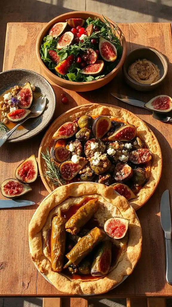 fig and walnut tart