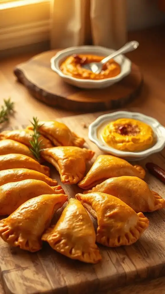 flaky pumpkin filled pastries