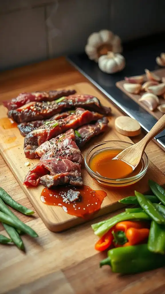 flavorful beef stir fry preparation