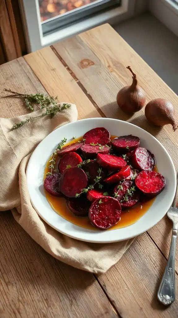 flavorful braised beet dish