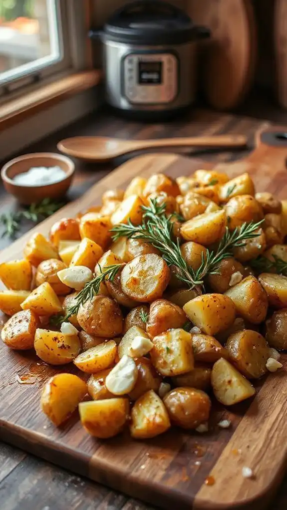 flavorful garlic herb potatoes