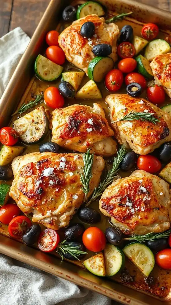 flavorful mediterranean chicken dinner