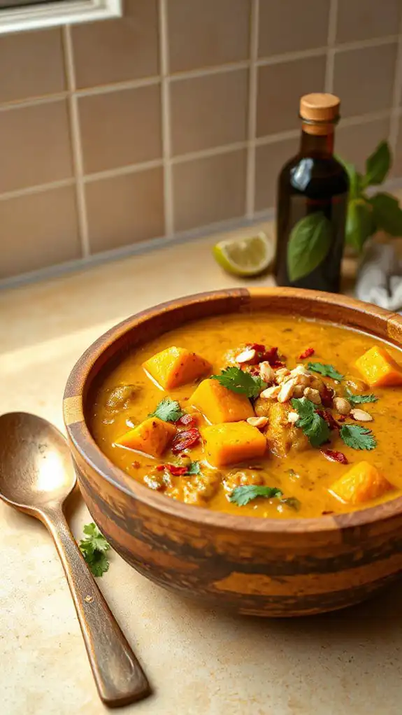 flavorful pumpkin lentil curry