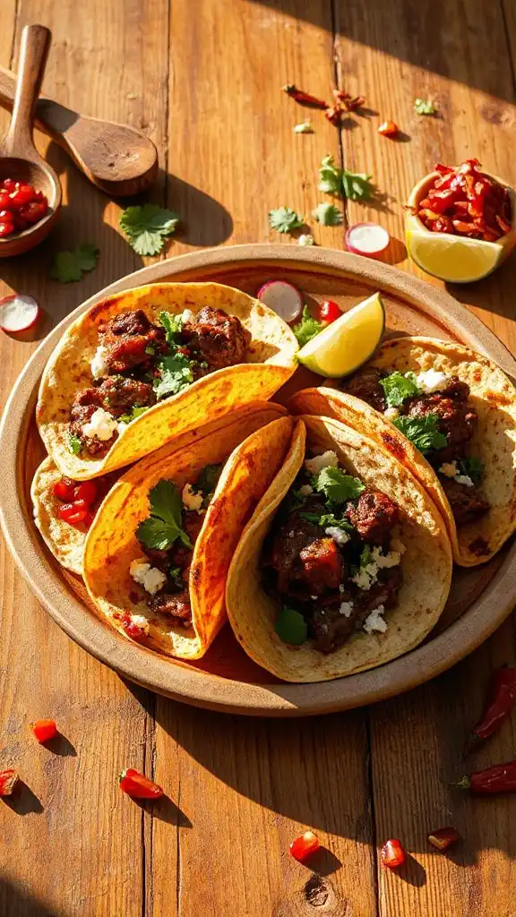 flavorful spiced lamb tacos