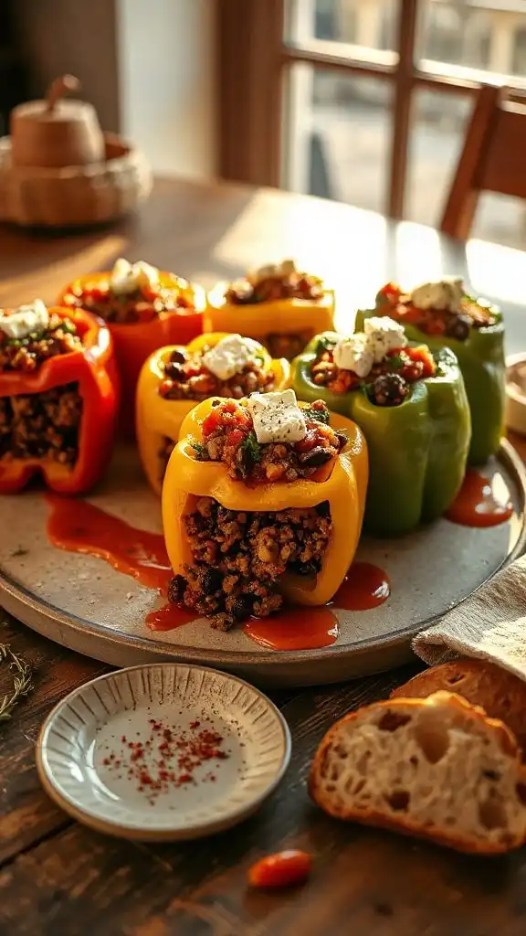 flavorful stuffed bell peppers