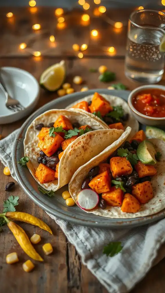flavorful vegetarian taco night