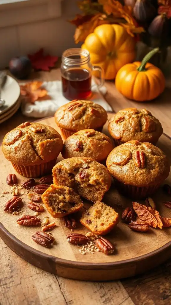 flaxseed maple pecan muffins flaxseed maple pecan muffins