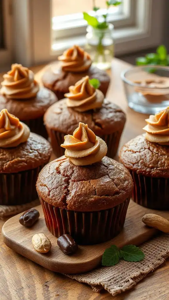 flourless peanut butter cupcakes