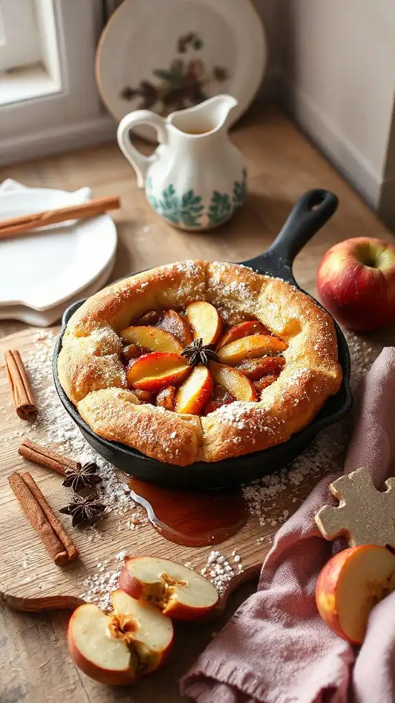 fluffy apple cinnamon pancake