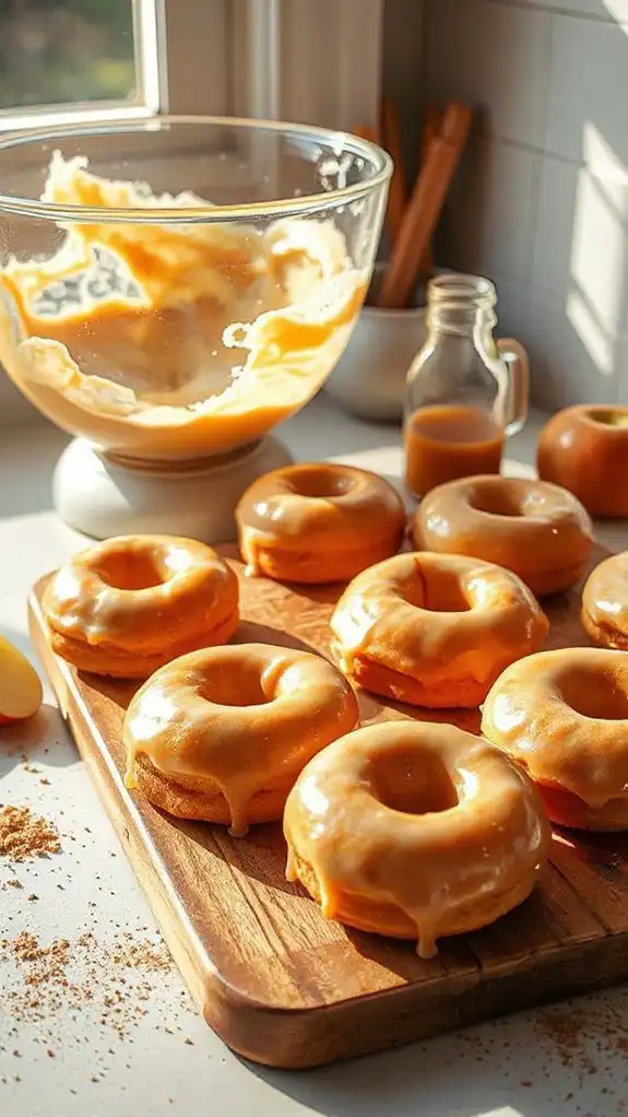 fluffy seasonal doughnut batter