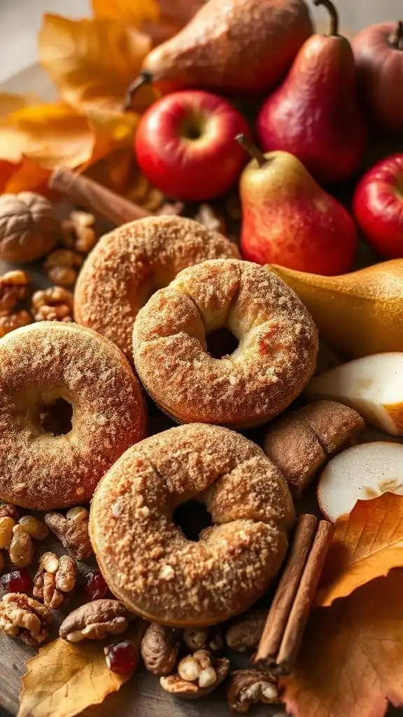 fluffy spiced apple cider doughnuts