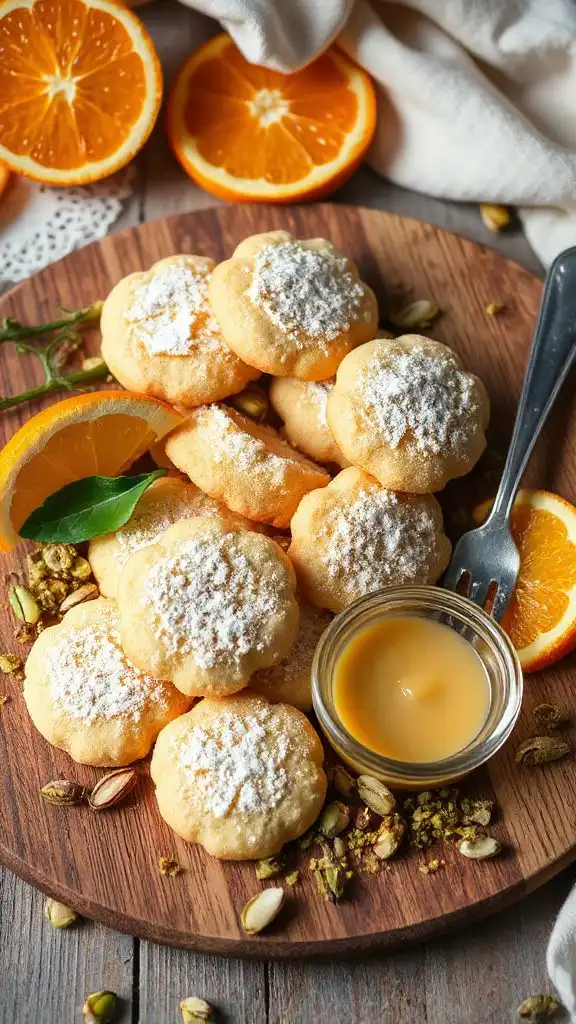 fragrant pistachio shortbread cookies