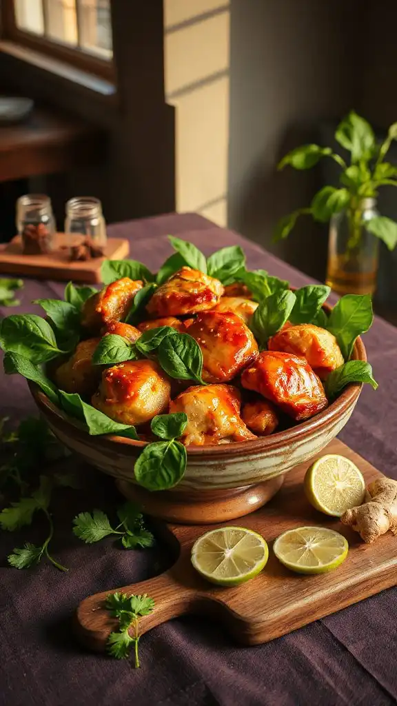 fragrant thai chicken dish