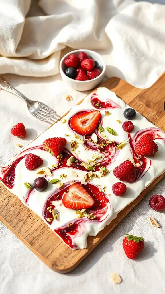 frozen berry yogurt delight