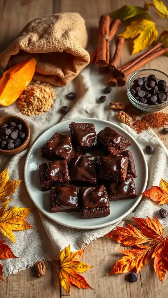 fudgy sweet potato brownies