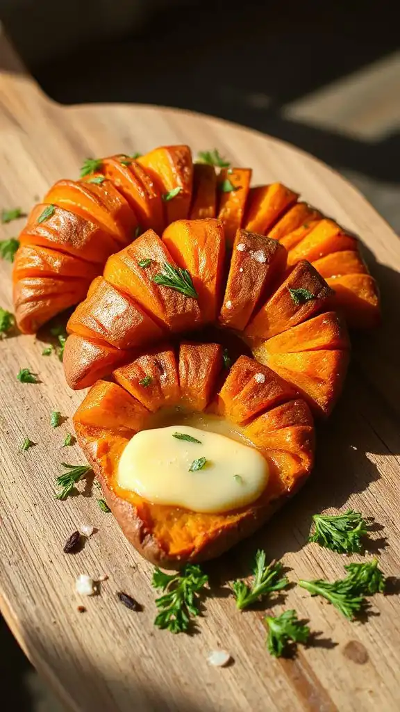garlic butter hasselback sweet potatoes garlic butter hasselback sweet potatoes