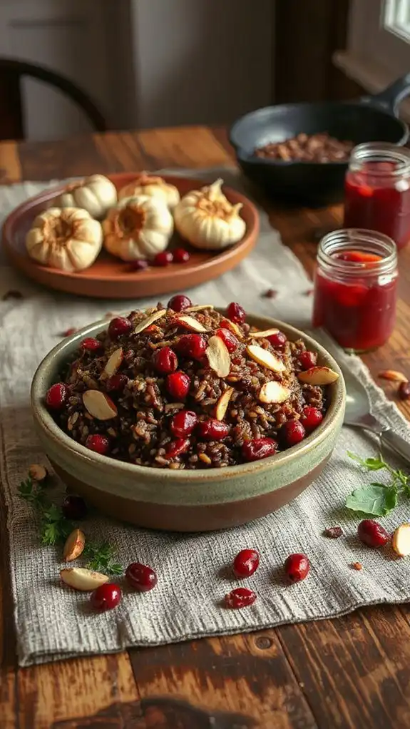 garlic cranberry almond rice garlic cranberry almond rice
