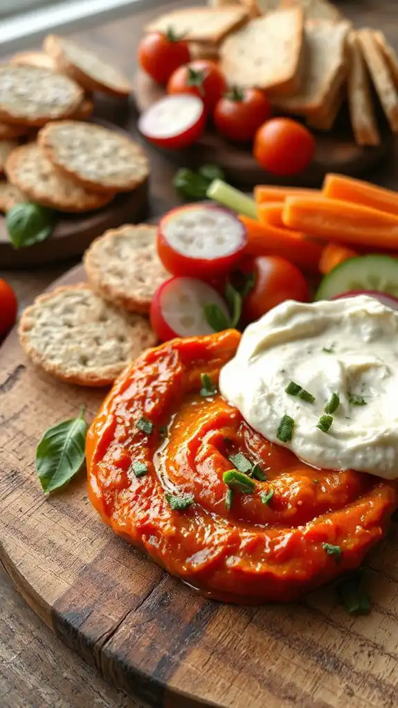 garlic goat cheese dip