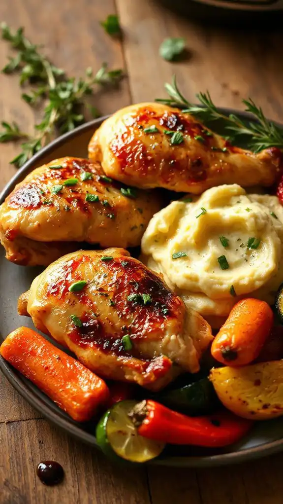 garlic herb chicken thighs