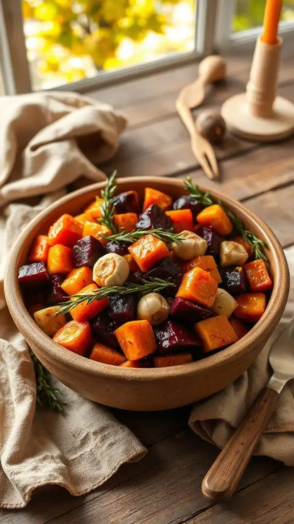garlic herb roasted vegetables