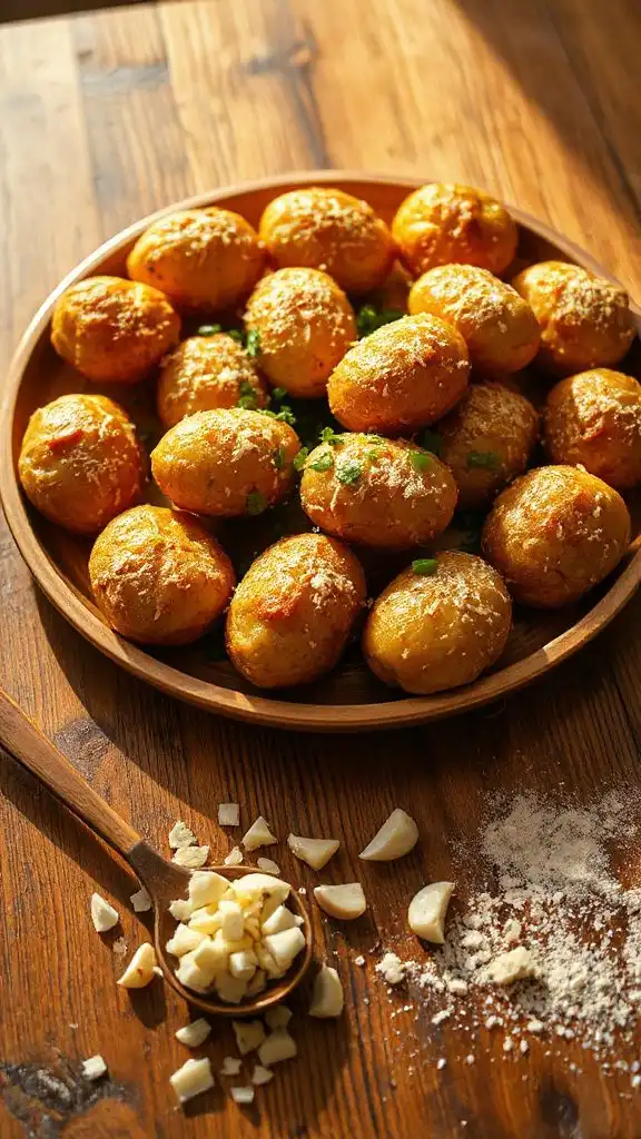 garlic infused parmesan potato dish