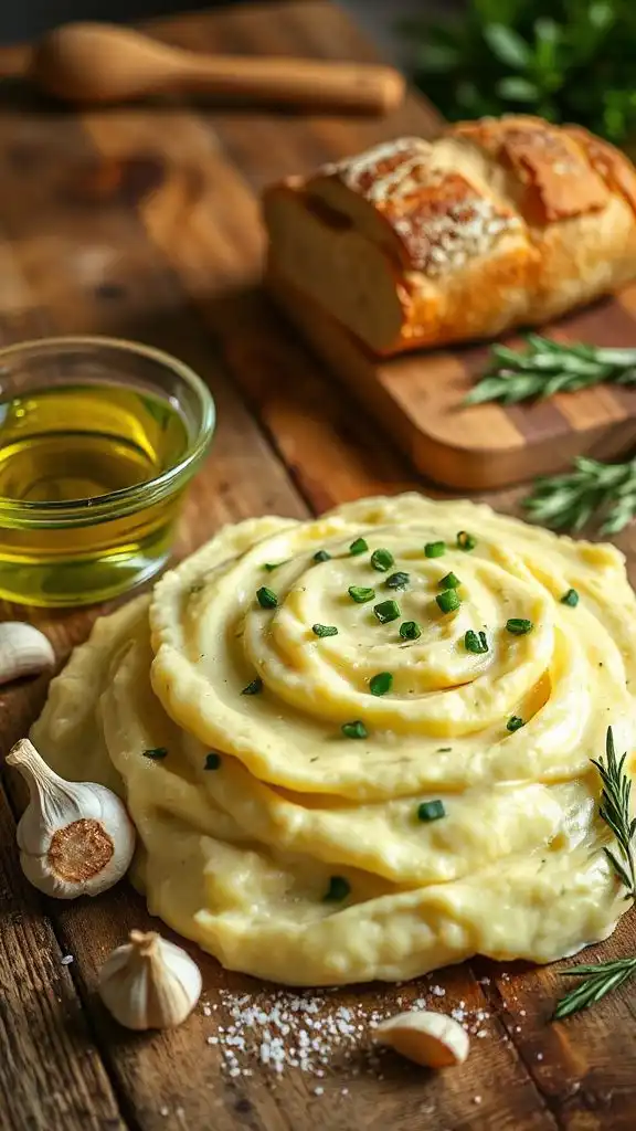 garlic olive oil mashed potatoes