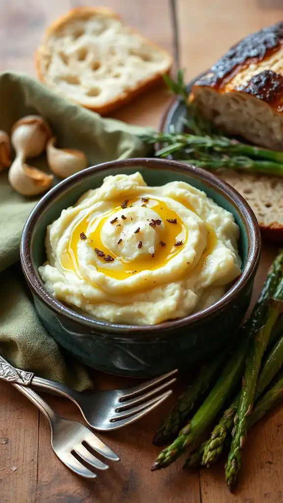 garlic olive oil mashed potatoes