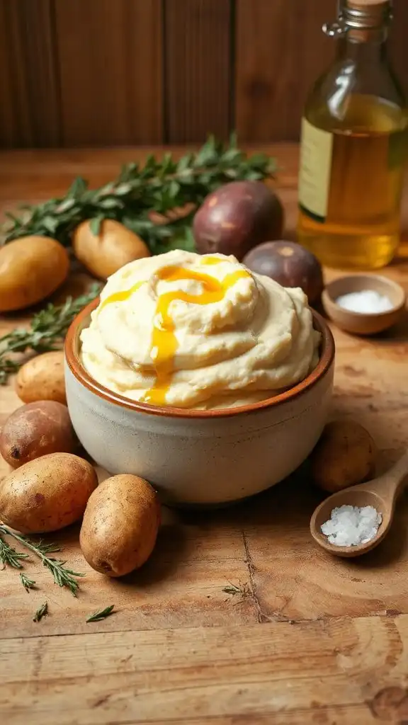 garlic olive oil mashed potatoes