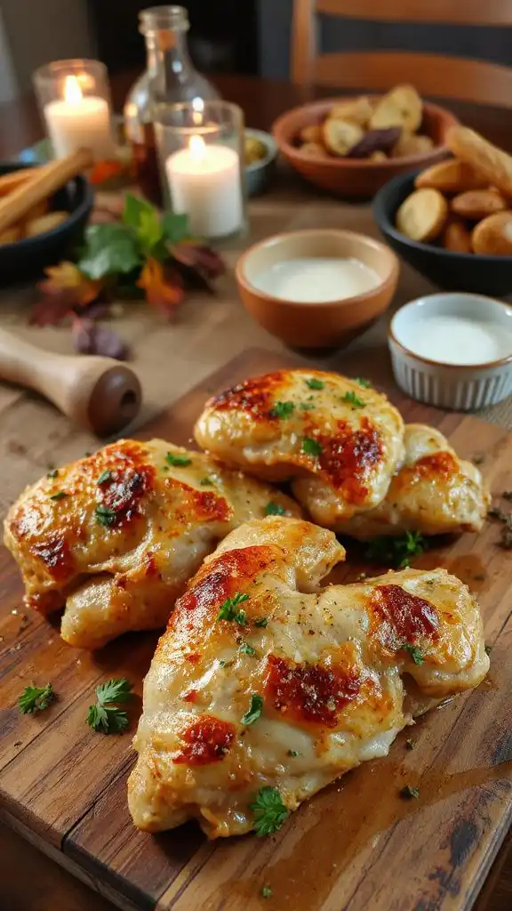 garlic parmesan crusted chicken