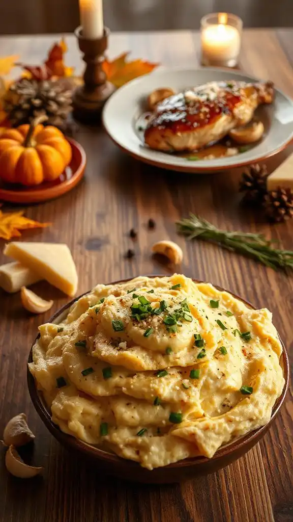 garlic parmesan mashed potatoes