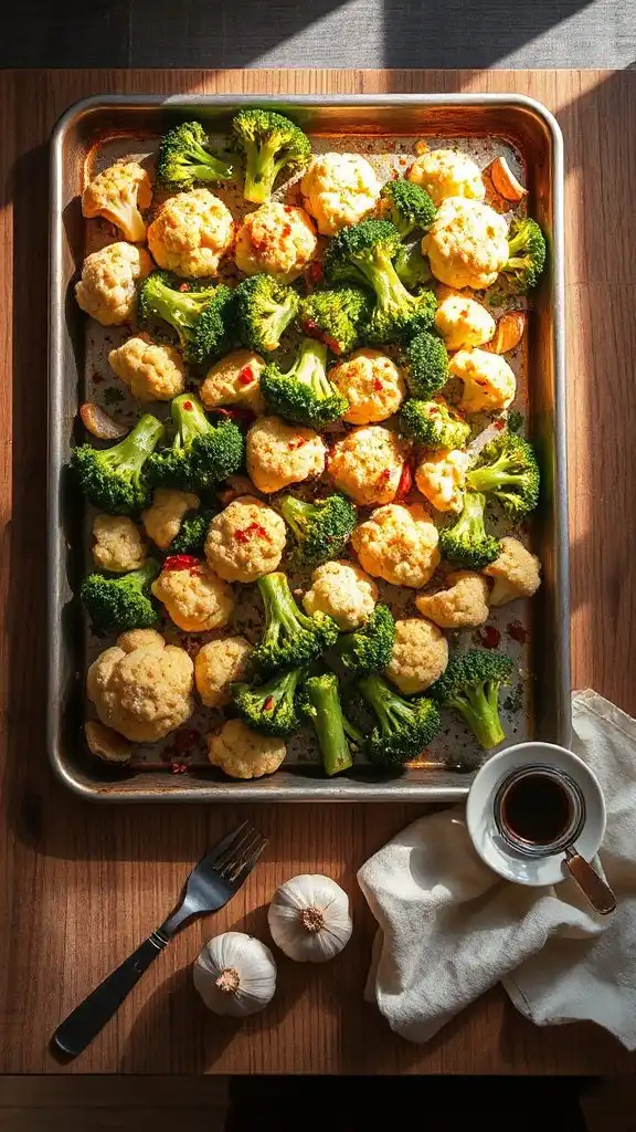 garlic parmesan roasted vegetables